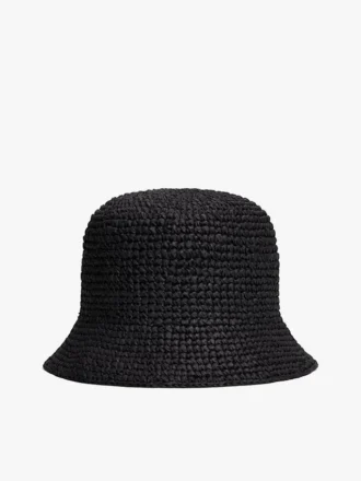Sombrero de rafia de ganchillo