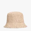 Sombrero de rafia de ganchillo