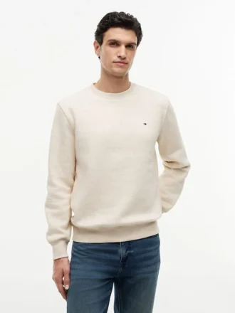 Sudadera básica de cuello redondo