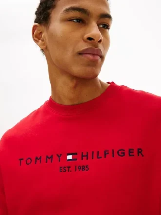 Sudadera con bloques de color y logotipo de Tommy