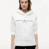 Sudadera con capucha de felpa con el logotipo de Tommy Sudadera con capucha de felpa con el logotipo de Tommy