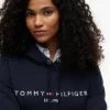 Sudadera con capucha de felpa con el logotipo de Tommy Sudadera con capucha de felpa con el logotipo de Tommy