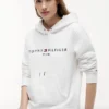 Sudadera con capucha de felpa con el logotipo de Tommy Sudadera con capucha de felpa con el logotipo de Tommy