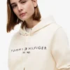 Sudadera con capucha de felpa con el logotipo de Tommy Sudadera con capucha de felpa con el logotipo de Tommy