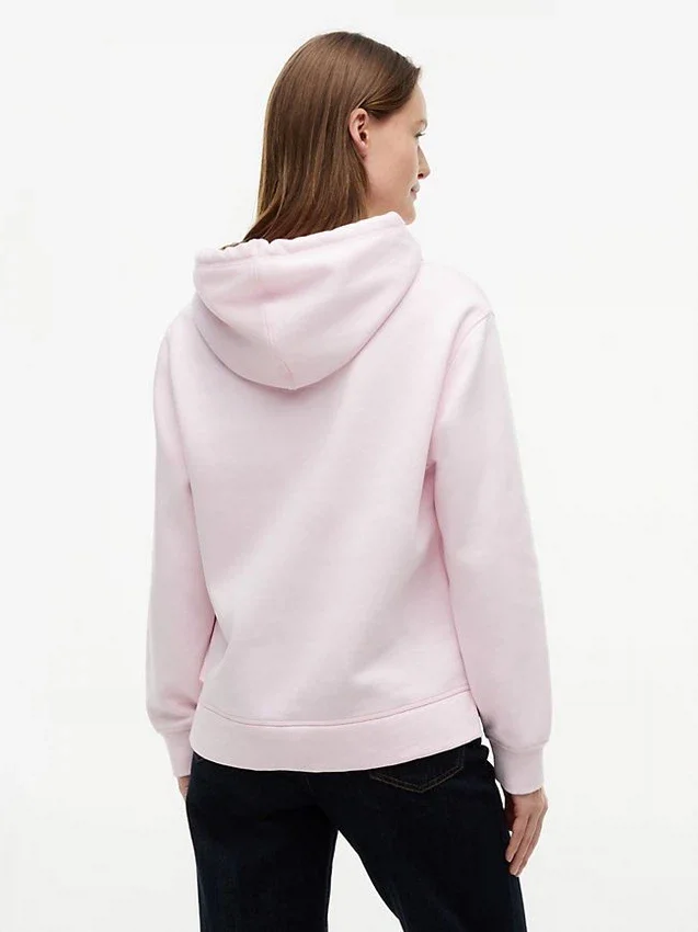 Sudadera con capucha de felpa con el logotipo de Tommy Sudadera con capucha de felpa con el logotipo de Tommy