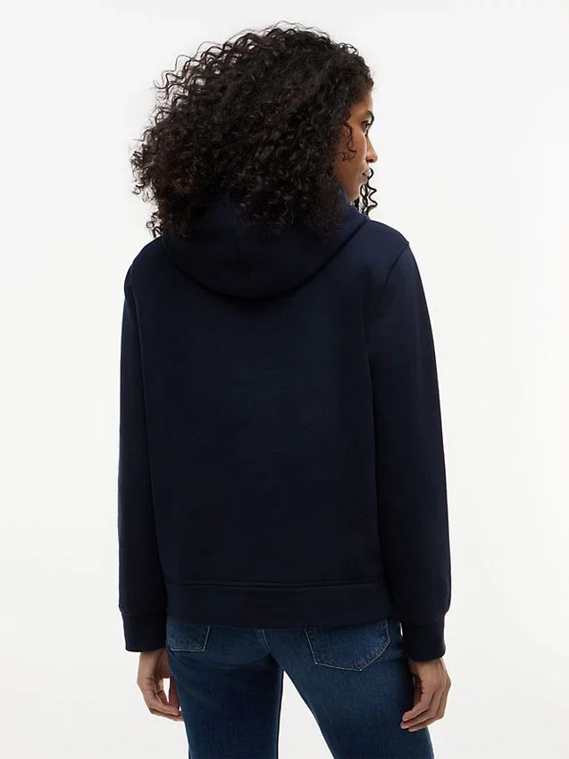 Sudadera con capucha de felpa con el logotipo de Tommy Sudadera con capucha de felpa con el logotipo de Tommy