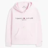 Sudadera con capucha de felpa con el logotipo de Tommy Sudadera con capucha de felpa con el logotipo de Tommy