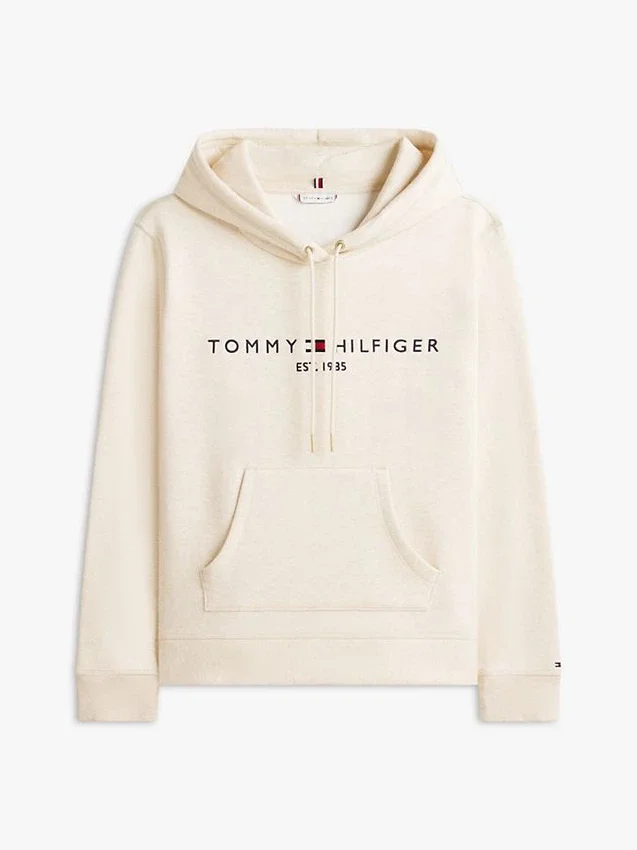 Sudadera con capucha de felpa con el logotipo de Tommy Sudadera con capucha de felpa con el logotipo de Tommy