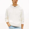 Sudadera con capucha de jacquard de terciopelo con estampado de bandera