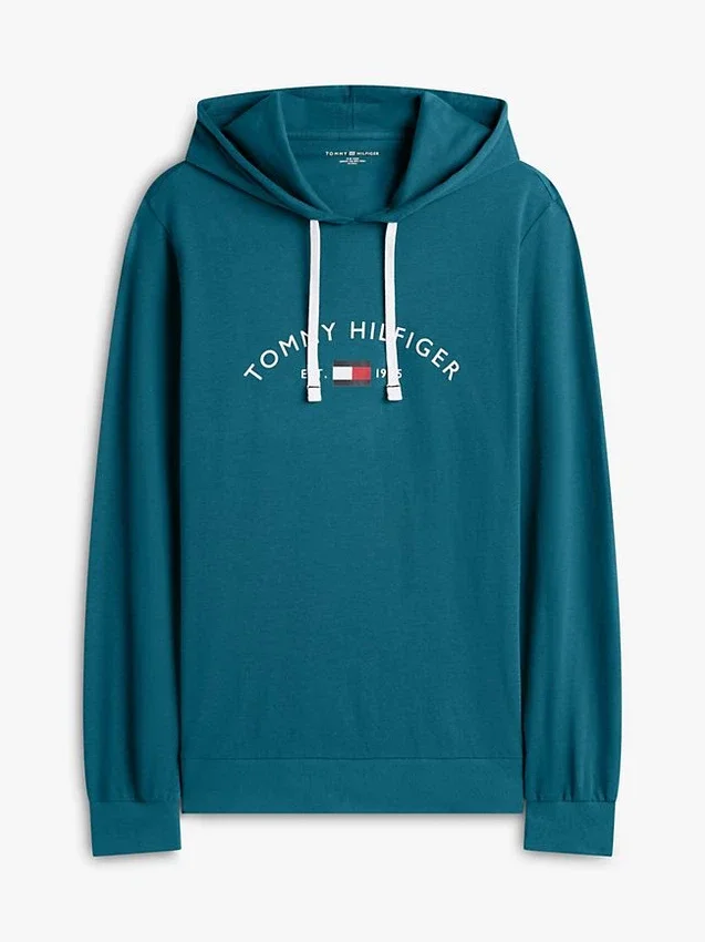Sudadera con capucha para dormir Hilfiger Logo Pique Sudadera con capucha para dormir Hilfiger Logo Pique
