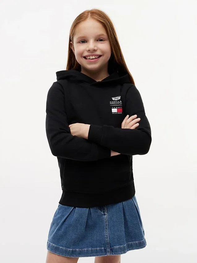 Sudadera con capucha para niños Tommy x Cadillac F1® Team Logo Sudadera con capucha para niños Tommy x Cadillac F1® Team Logo