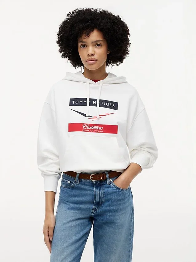 Sudadera con capucha Tommy x Cadillac F1® Team Chevron Sudadera con capucha Tommy x Cadillac F1® Team Chevron