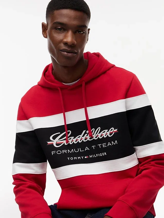 Sudadera con capucha Tommy x Cadillac F1® Team Script Sudadera con capucha Tommy x Cadillac F1® Team Script