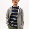 Sudadera con capucha y cremallera con logotipo para niños Sudadera con capucha y cremallera con logotipo para niños