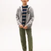 Sudadera con capucha y cremallera con logotipo para niños Sudadera con capucha y cremallera con logotipo para niños