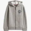 Sudadera con capucha y cremallera con logotipo para niños Sudadera con capucha y cremallera con logotipo para niños