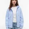 Sudadera con capucha y cremallera de corte holgado Sudadera con capucha y cremallera de corte holgado