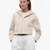Sudadera con capucha y cremallera de corte holgado Sudadera con capucha y cremallera de corte holgado