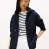 Sudadera con capucha y cremallera de corte holgado Sudadera con capucha y cremallera de corte holgado