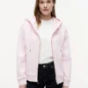 Sudadera con capucha y cremallera de corte holgado Sudadera con capucha y cremallera de corte holgado
