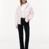 Sudadera con capucha y cremallera de corte holgado Sudadera con capucha y cremallera de corte holgado