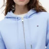 Sudadera con capucha y cremallera de corte holgado Sudadera con capucha y cremallera de corte holgado