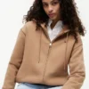 Sudadera con capucha y cremallera de corte holgado