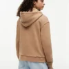 Sudadera con capucha y cremallera de corte holgado