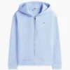Sudadera con capucha y cremallera de corte holgado Sudadera con capucha y cremallera de corte holgado