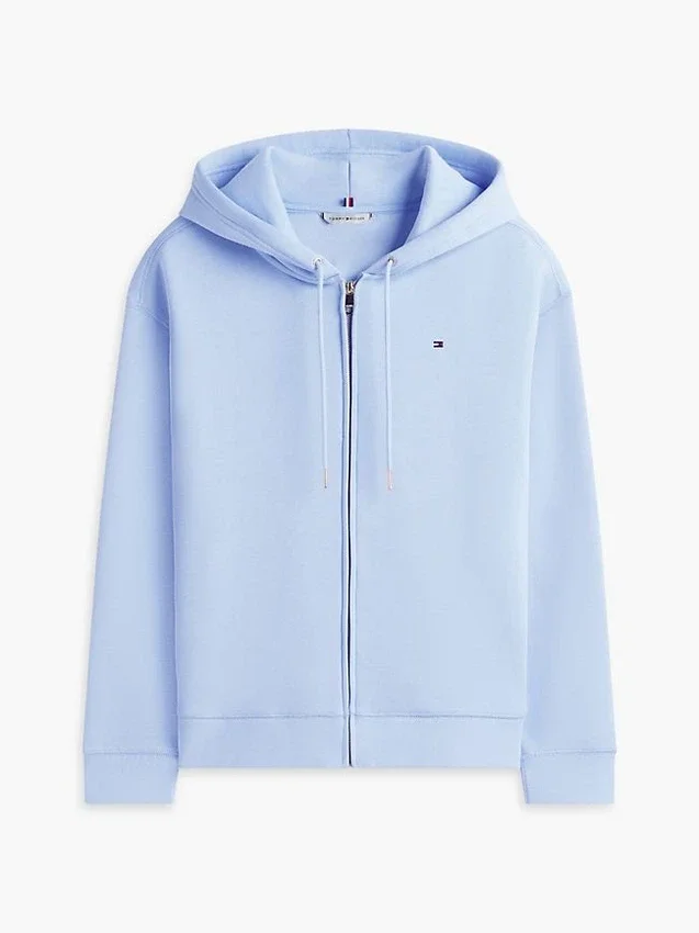 Sudadera con capucha y cremallera de corte holgado Sudadera con capucha y cremallera de corte holgado