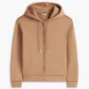 Sudadera con capucha y cremallera de corte holgado
