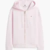 Sudadera con capucha y cremallera de corte holgado Sudadera con capucha y cremallera de corte holgado