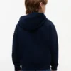 Sudadera con capucha y cremallera para niño con bandera en tonos Sudadera con capucha y cremallera para niño con bandera en tonos