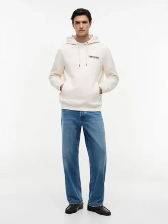 Sudadera con capucha y estampado de palmera del desierto en la espalda
