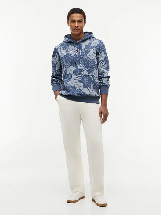 Sudadera con capucha y estampado tropical Sudadera con capucha y estampado tropical