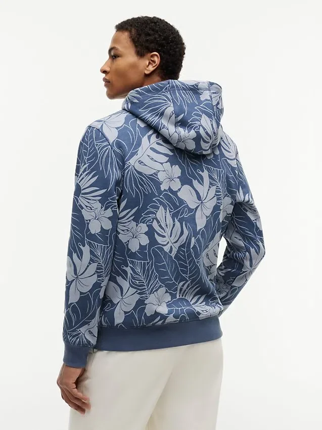 Sudadera con capucha y estampado tropical Sudadera con capucha y estampado tropical