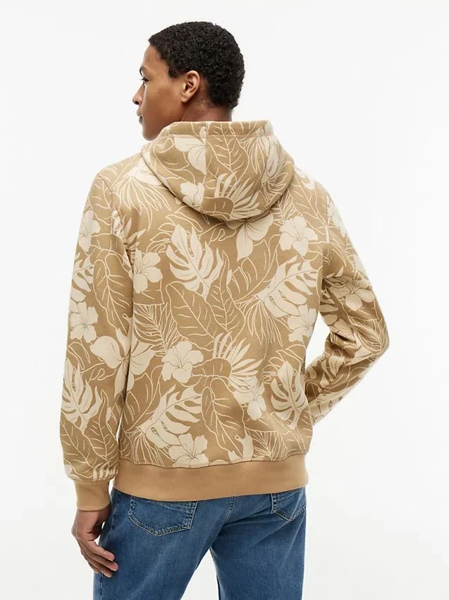 Sudadera con capucha y estampado tropical Sudadera con capucha y estampado tropical