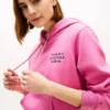 Sudadera con capucha y logo monotipo en tejido jaspeado Sudadera con capucha y logo monotipo en tejido jaspeado