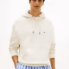 Sudadera con capucha y logotipo de bandera en la espalda