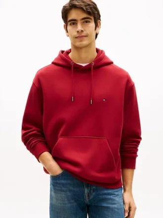 Sudadera con capucha y logotipo de bandera en la espalda