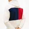 Sudadera con capucha y logotipo de bandera en la espalda