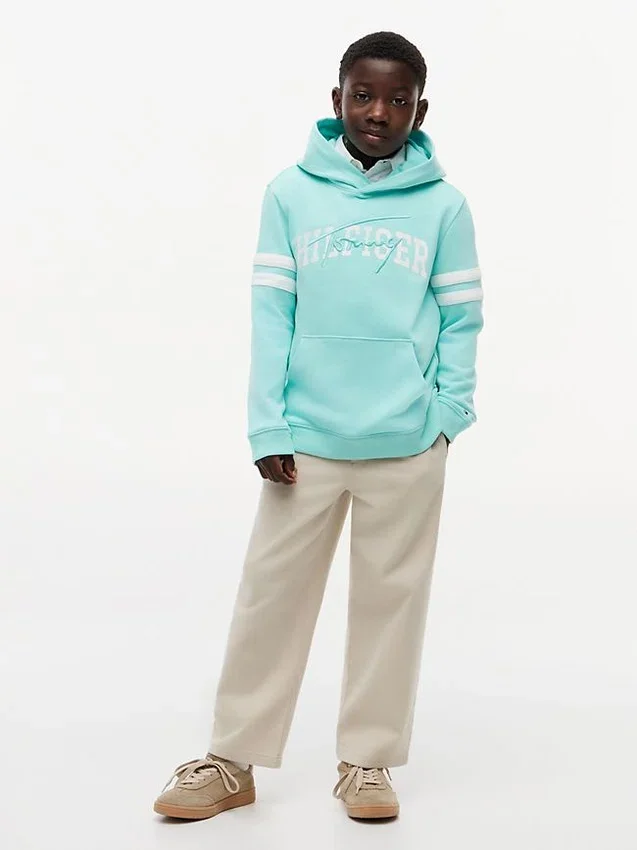Sudadera con capucha y logotipo de Hilfiger para niños Sudadera con capucha y logotipo de Hilfiger para niños