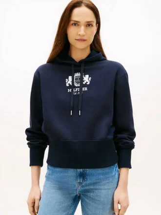 Sudadera con capucha y logotipo en el pecho