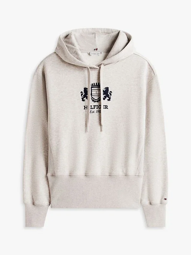 Sudadera con capucha y logotipo en el pecho Sudadera con capucha y logotipo en el pecho