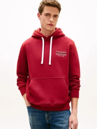 Sudadera con capucha y logotipo Monotype bordado