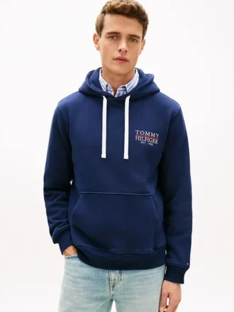 Sudadera con capucha y logotipo Monotype bordado