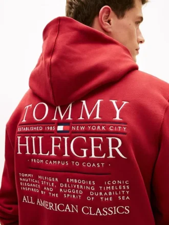Sudadera con capucha y logotipo Monotype bordado