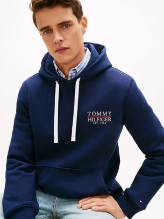 Sudadera con capucha y logotipo Monotype bordado