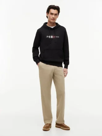 Sudadera con capucha y logotipo Script Flag