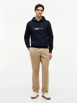 Sudadera con capucha y logotipo Script Flag